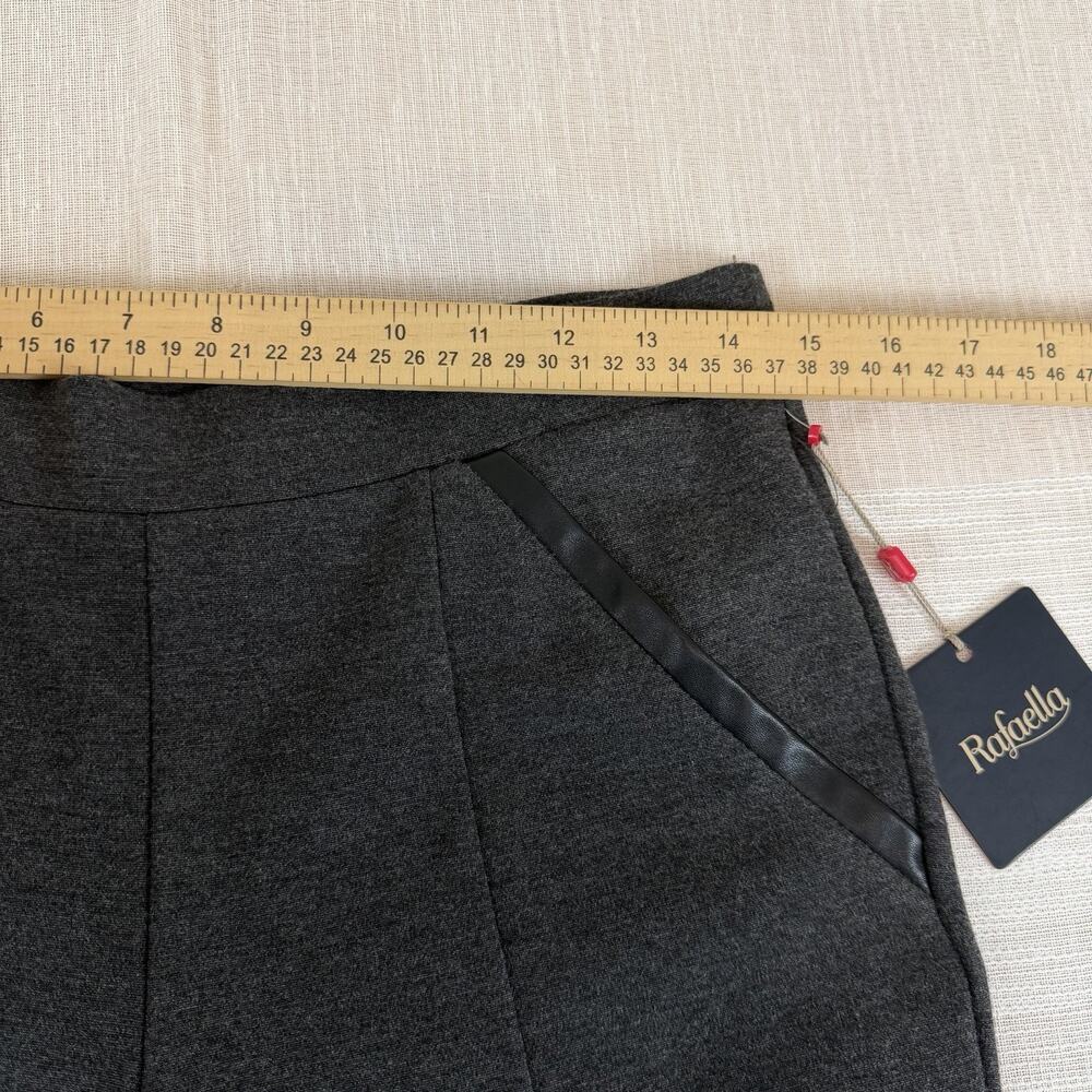 Rafaella Womens Sz 6 Stretch Pull On Elastic Waist Charcoal Gray Pants MRSP $68 - Picture 6 of 9